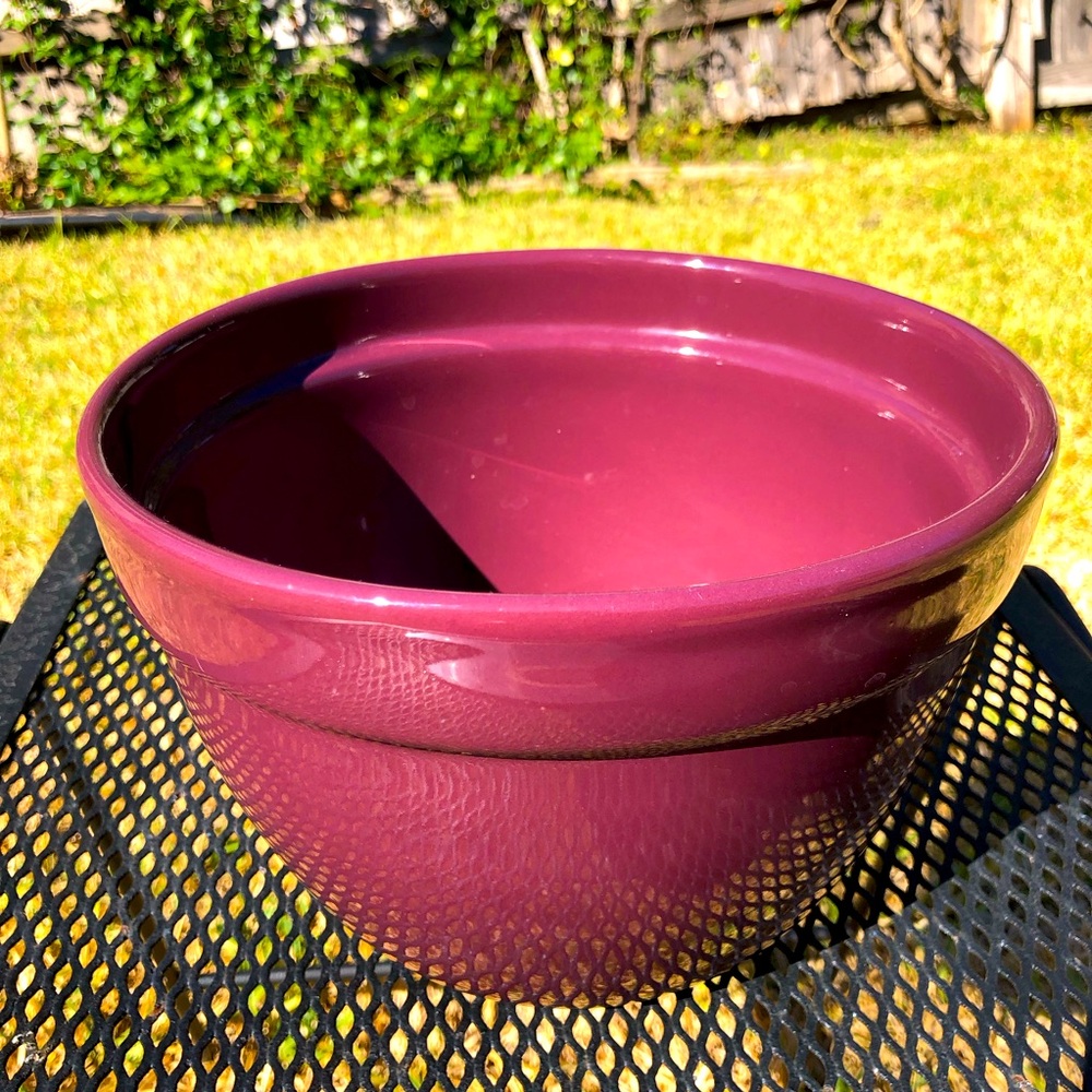 HF Coors Tucson AZ Pottery 8 Cup mixing bowl Purple